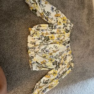 COPY - Floral Off the shoulder crop Top